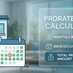 Prorated rent calculator
