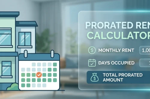 Prorated rent calculator
